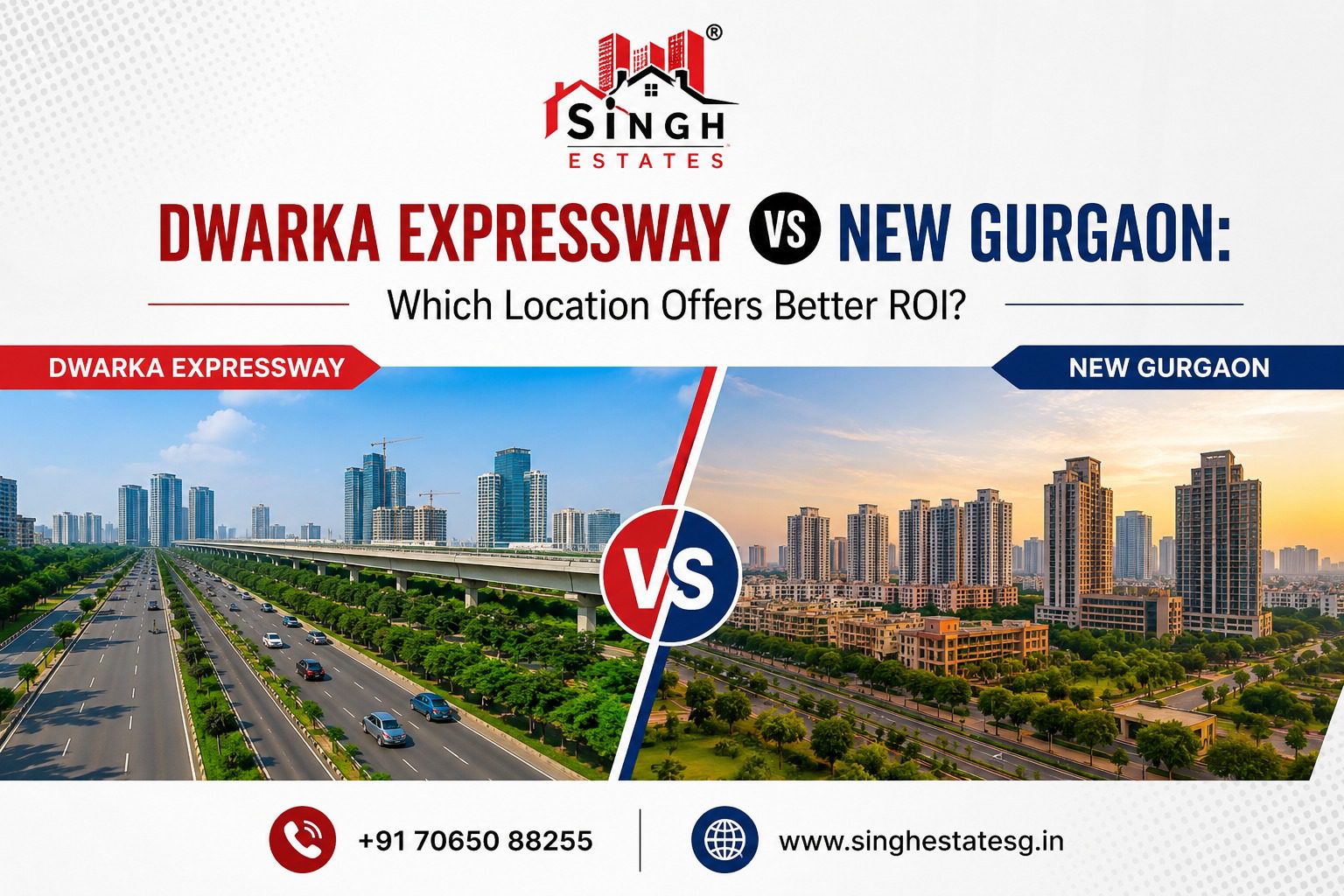 You are currently viewing Dwarka Expressway vs New Gurgaon: Which Location Offers Better ROI in 2026
